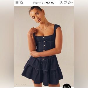 peppermayo - Isabella Denim Bustier Dress - Indigo